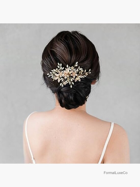 Handmade Pearl Flower Hair Comb Bridal Hair Clip Wedding Accessory main image 5